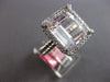 EXTRA LARGE 11.47CT DIAMOND & AAA KUNZITE 18KT WHITE GOLD SQUARE ENGAGEMENT RING