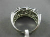 ESTATE WIDE .33CT DIAMOND 14KT WHITE GOLD 3D FILIGREE MILGRAIN ANNIVERSARY RING
