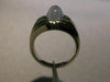 ESTATE WIDE 2.45CT DIAMOND & STAR SAPPHIRE 14K WHITE GOLD ETOILE MENS RING 25407