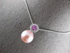 .53CT DIAMOND & AAA PINK SAPPHIRE & PINK SOUTH SEA PEARL 14KT WHITE GOLD PENDANT
