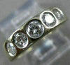 ESTATE .75CT DIAMOND 14KT WHITE GOLD 5 STONE GRADUATING ANNIVERSARY RING #26339