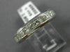 ESTATE WIDE 2.90CT PRINCESS CUT DIAMOND 14KT WHITE GOLD 3D ETERNITY RING #22375