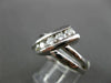 ESTATE WIDE .62CT DIAMOND 14KT WHITE GOLD 5 STONE JOURNEY LOVE RING #17788