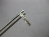 ESTATE SMALL .20CT DIAMOND 14KT WHITE GOLD FILIGREE HUGGIE HOOP EARRINGS #27900