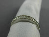 ESTATE .34CT DIAMOND 14K WHITE GOLD CLASSIC PAVE WEDDING ANNIVERSARY RING #14951