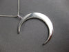 ESTATE LARGE .23CT DIAMOND 18KT WHITE GOLD 3D ETOILE MOON FLOATING PENDANT