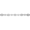 7.85CT DIAMOND 18KT WHITE GOLD 3D MULTI SHAPE SQUARE & ROUND ETERNITY BRACELET