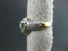 ESTATE LARGE 1.0CT DIAMOND 14K WHITE & YELLOW GOLD HEART FUN RING STUNNING 22372