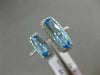 ESTATE LARGE 2.34CT DIAMOND & AAA BLUE TOPAZ 14K WHITE GOLD DOUBLE HALO FUN RING