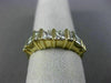 0.90CT ROUND BAGUETTE & PRINCESS DIAMOND 14K YELLOW GOLD ANNIVERSARY RING #1586