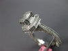LARGE 1.65CT DIAMOND 18K WHITE GOLD 3D ROUND & BAGUETTE ETERNITY ENGAGEMENT RING