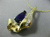 ESTATE 2.80CT DIAMOND & AAA AMETHYST 14KT 2 TONE GOLD 3D ENHANCER PENDANT #13071