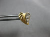 ESTATE .07CT DIAMOND 14KT WHITE & YELLOW GOLD CLASSIC HEART STUD EARRINGS #28064