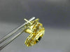 LARGE 2.45CT DIAMOND & AAA SAPPHIRE 14KT YELLOW GOLD HEART HALO HANGING EARRINGS