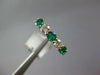 .68CT DIAMOND & AAA EMERALD 14K WHITE GOLD SHARED PRONG 5 STONE ANNIVERSARY RING