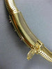 ANTIQUE 1.0CT OLD MINE DIAMOND RUBY 14K YELLOW GOLD SNAKE TUBAGOS NECKLACE #2295