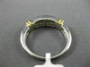ESTATE .55CT DIAMOND 14K TWO TONE GOLD 2 ROW INVISIBLE PRINCESS ANNIVERSARY RING