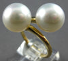 ESTATE LARGE AAA SOUTH SEA PEARL 14KT YELLOW GOLD CLASSIC CRISS CROSS LOVE RING
