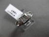 ESTATE .38CT PRINCESS & ROUND CUT DIAMOND 18KT WHITE GOLD FRIENDSHIP RING #18277
