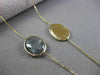 ANTIQUE 20.0CT EXTRA FACET MULTI COLOR SAPPHIRE 14KT YELLOW GOLD LARIAT NECKLACE