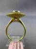 ESTATE LARGE .50CT DIAMOND 14KT TWO TONE GOLD 3D CLASSIC OVAL ITALIAN FUN RING