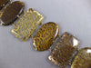EXTRA LARGE 750.25CT DIAMOND AAA SMOKEY & YELLOW TOPAZ 14KT YELLOW GOLD BRACELET