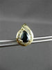 ESTATE 1.95CT DIAMOND & SAPPHIRE 14KT YELLOW GOLD CLUSTER STUD EARRINGS #23346