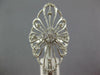 ESTATE LARGE .36CT DIAMOND 14KT WHITE GOLD 3D FLOWER OPEN FILIGREE FUN RING