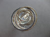 LARGE 1.01CT DIAMOND & AAA SAPPHIRE 14K WHITE GOLD 3D CIRCULAR INTERTWINING RING