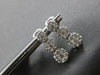 1.0CT DIAMOND 14KT WHITE GOLD 3D PAST PRESENT FUTURE JOURNEY HANGING EARRINGS