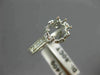 ANTIQUE .60CT DIAMOND 14KT WHITE GOLD FILIGREE SEMI MOUNT ENGAGEMENT RING #14833