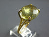 LARGE 1.78CT DIAMOND & AAA LEMON QUARTZ 14KT YELLOW GOLD OVAL FILIGREE FUN RING