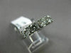 ESTATE 1.35CT DIAMOND 14K WHITE GOLD 3D FIVE STONE WEDDING ANNIVERSARY RING 2058