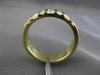 ESTATE WIDE .85CT BAGUETTE & ROUND DIAMOND 14K YELLOW GOLD ANNIVERSARY RING 3821