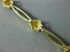 ANTIQUE .30CT ROUND DIAMOND 14K YELLOW GOLD CLASSIC DAISY FLOWER BRACELET #10577