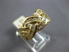 WIDE 1.36CT DIAMOND 14KT YELLOW GOLD ROUND CHANNEL CRISS CROSS ANNIVERSARY RING