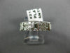 ANTIQUE WIDE 1.69CT DIAMOND PLATINUM 3D ETERNITY WEDDING ANNIVERSARY RING #21351