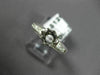 ESTATE .30CT DIAMOND 18KT WHITE GOLD 3D ROUND SEMI MOUNT ENGAGEMENT RING #8990