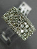 ESTATE WIDE 2.80CT DIAMOND 14K WHITE GOLD ETOILE WEDDING ANNIVERSARY RING #21820
