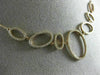 ESTATE LARGE .90CT ROUND DIAMOND 14KT ROSE GOLD 3D MULTI OPEN OVAL FUN NECKLACE