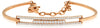 .48CT DIAMOND 14K ROSE GOLD 3D CLASSIC 3 ROW FLEXIBLE ADJUSTABLE BANGLE BRACELET