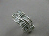 ESTATE 1.10CTW DIAMOND BAGUETTE SWIRL HUGGIES 14K WHITE GOLD EARRINGS 20MM 19269