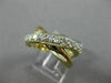 ESTATE WIDE .70CT ROUND DIAMOND 14K YELLOW GOLD 3D X LOVE INFINITY LOVE FUN RING