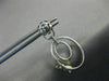 .85CT WHITE & FANCY YELLOW DIAMOND 18KT TWO TONE GOLD OVAL BOW HANGING EARRINGS