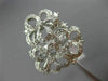 ESTATE LARGE 1CT ROUND DIAMOND 14KT WHITE GOLD 3D BUTTERFLY FLOWER FUN LOVE RING