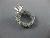 ESTATE 1.39CT DIAMOND 18KT WHITE GOLD 3D CLUSTER OPEN CIRCULAR FUN STUD EARRINGS