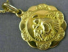 ESTATE 18KT YELLOW GOLD 3D HANDCRAFTED ITALIAN RELIGIOUS METAL PENDANT #26083