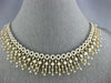 LARGE 5.22CT DIAMOND 14K YELLOW GOLD MULTI CIRCULAR CHANDELIER COCKTAIL NECKLACE