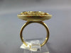 LARGE 1.45CT DIAMOND & AAA MULTI GEM 14KT YELLOW GOLD 3D BEZEL CIRCULAR FUN RING