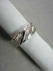 WIDE 7mm HAND CRAFTED .17CT F VVS DIAMOND 14KT WHITE GOLD MENS WEDDING BAND !!!!